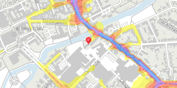 Trafikstøjkort på Frederiksgade 3, 5000 Odense C