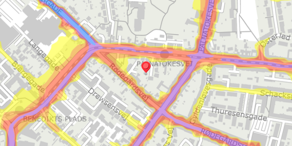 Trafikstøjkort på Gartnerhaven 3, . , 5000 Odense C