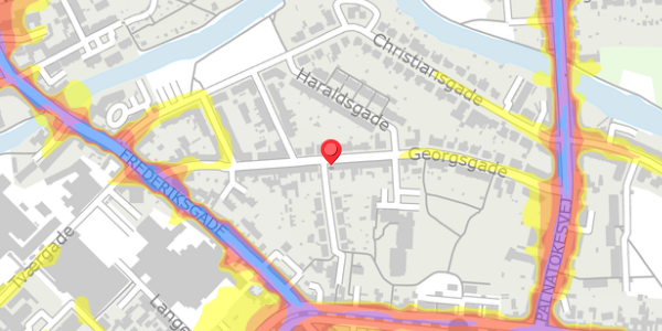 Trafikstøjkort på Georgsgade 39, . , 5000 Odense C