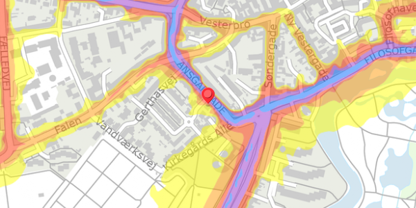 Trafikstøjkort på Gerthasminde 53, 5000 Odense C