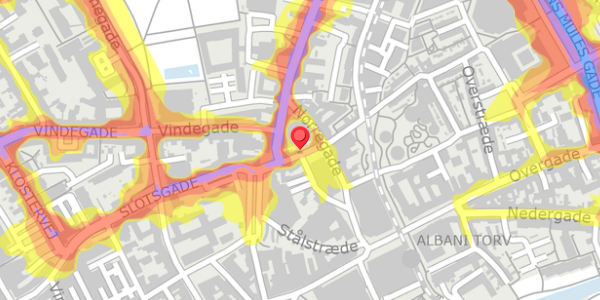 Trafikstøjkort på Gravene 5, . , 5000 Odense C