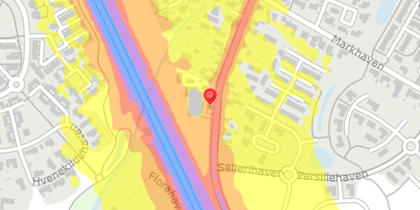 Trafikstøjkort på Lunden 10, 5320 Agedrup