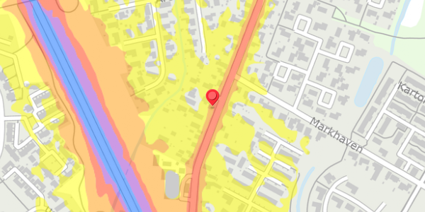 Trafikstøjkort på Lunden 26, 5320 Agedrup