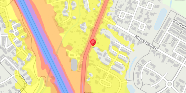 Trafikstøjkort på Lunden 37, 5320 Agedrup