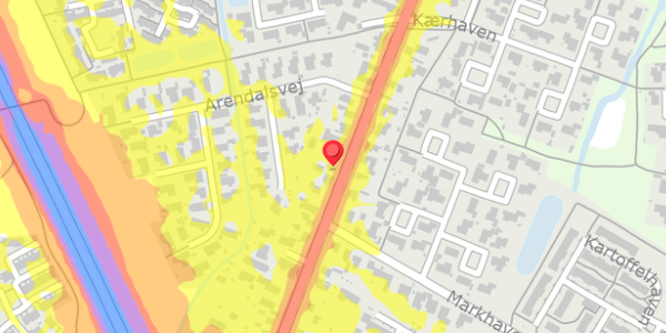 Trafikstøjkort på Lunden 44, . , 5320 Agedrup