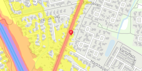 Trafikstøjkort på Lunden 49, 5320 Agedrup
