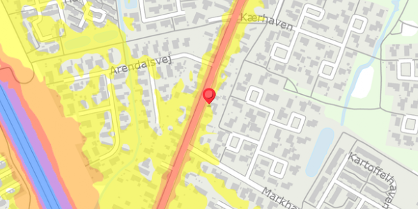 Trafikstøjkort på Lunden 51, . , 5320 Agedrup