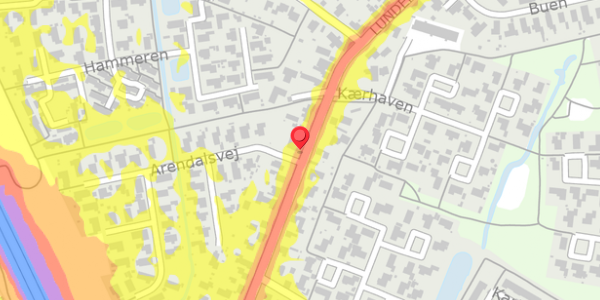 Trafikstøjkort på Lunden 54, . , 5320 Agedrup