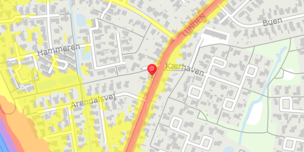 Trafikstøjkort på Lunden 56, 5320 Agedrup