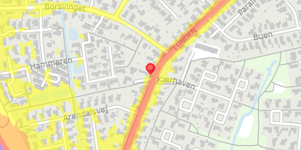 Trafikstøjkort på Lunden 58, . , 5320 Agedrup