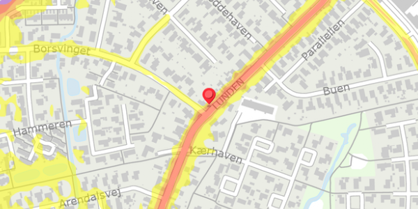 Trafikstøjkort på Lunden 68, . , 5320 Agedrup