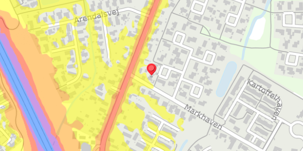 Trafikstøjkort på Markhaven 10B, 5320 Agedrup