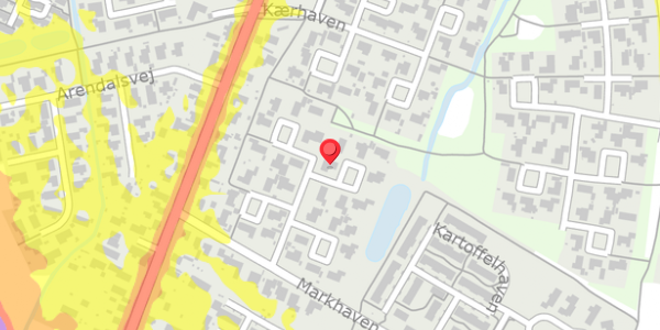 Trafikstøjkort på Markhaven 34, 5320 Agedrup