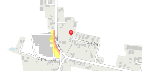Trafikstøjkort på Markledet 21, . , 5220 Odense SØ