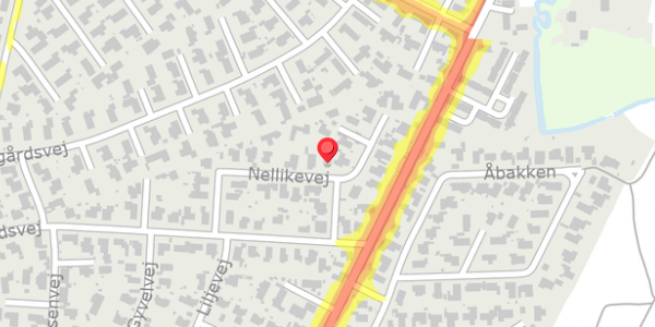 Trafikstøjkort på Nellikevej 21, . , 5250 Odense SV