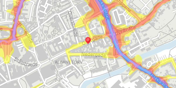 Trafikstøjkort på Overgade 39, . , 5000 Odense C