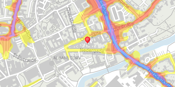 Trafikstøjkort på Overgade 39D, 5000 Odense C