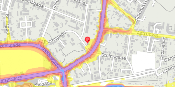 Trafikstøjkort på Plumsgade 3, . , 5000 Odense C