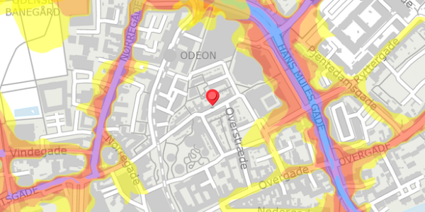 Trafikstøjkort på Ramsherred 10, 5000 Odense C