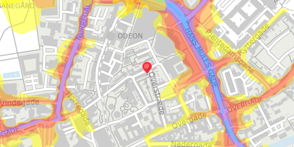 Trafikstøjkort på Ramsherred 13, 5000 Odense C