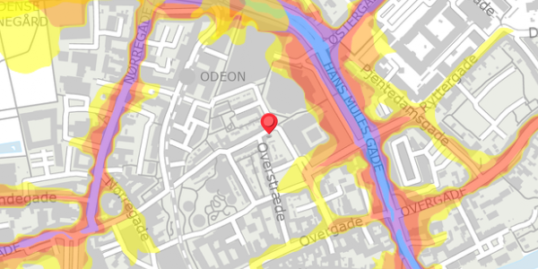 Trafikstøjkort på Ramsherred 19, 5000 Odense C