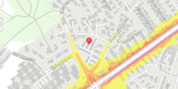Trafikstøjkort på Svenstrupvej 85, 5260 Odense S