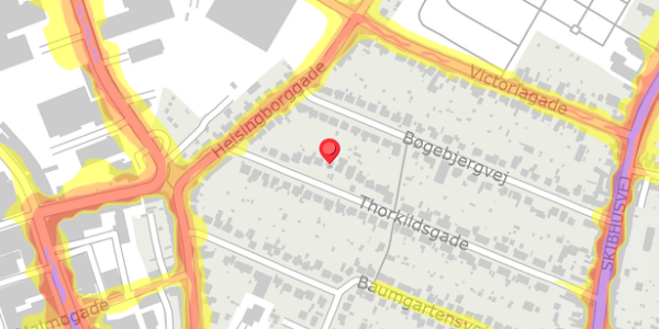 Trafikstøjkort på Thorkildsgade 49, . , 5000 Odense C