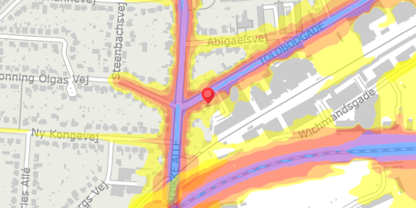Trafikstøjkort på Toldbodgade 3, . , 5000 Odense C