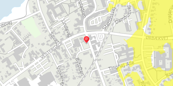 Trafikstøjkort på Algade 10, 2. th, 5750 Ringe