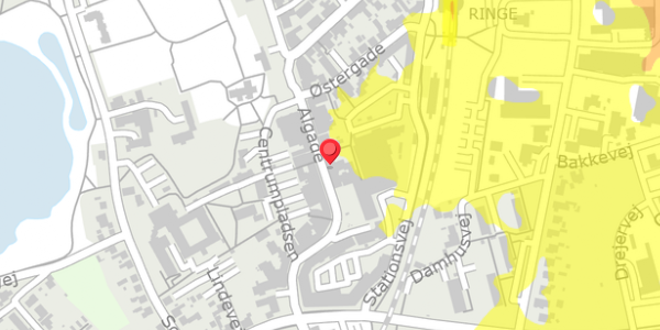 Trafikstøjkort på Algade 29, st. , 5750 Ringe