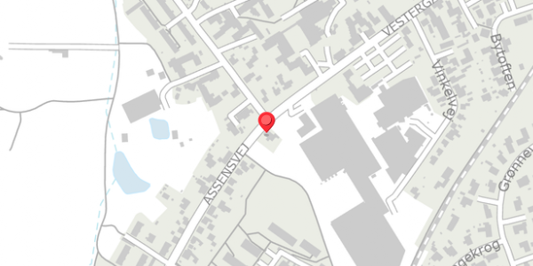 Trafikstøjkort på Assensvej 2, . , 5750 Ringe
