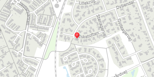 Trafikstøjkort på Esketoften 14, . , 5750 Ringe