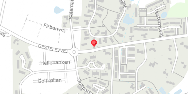 Trafikstøjkort på Gestelevvej 15, 5750 Ringe