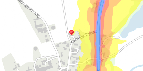 Trafikstøjkort på Sallinge Ågade 1A, . , 5750 Ringe