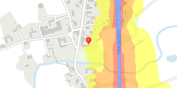 Trafikstøjkort på Sallinge Ågade 12, . , 5750 Ringe