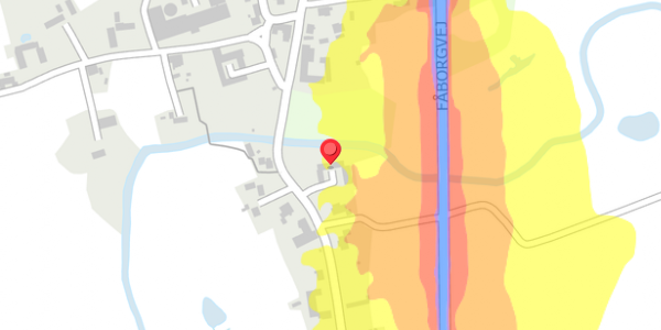 Trafikstøjkort på Sallinge Ågade 14, . , 5750 Ringe