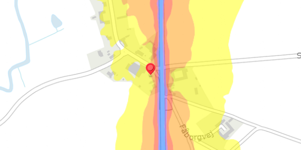 Trafikstøjkort på Sallinge Ågade 35, . , 5750 Ringe