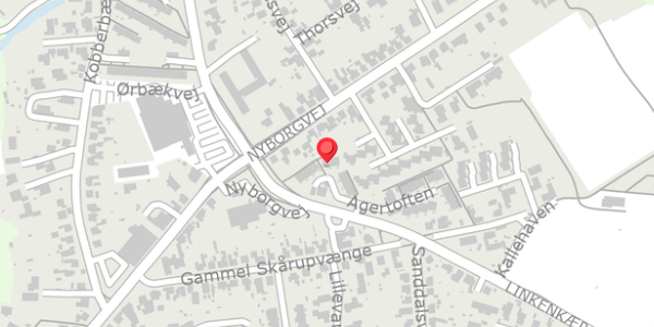 Trafikstøjkort på Agertoften 9, 5700 Svendborg