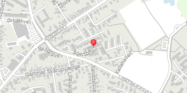 Trafikstøjkort på Agertoften 24, 5700 Svendborg