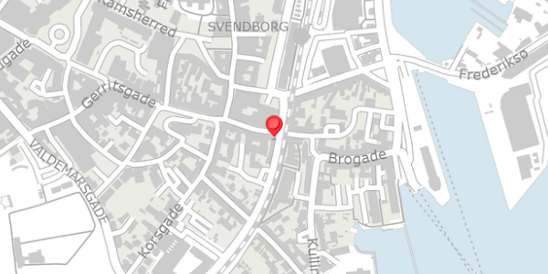 Trafikstøjkort på Brogade 27A, . , 5700 Svendborg