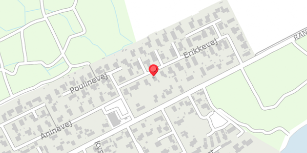 Trafikstøjkort på Erikkevej 21, 5700 Svendborg