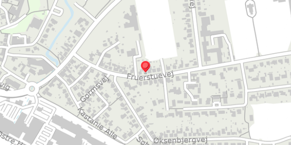 Trafikstøjkort på Fruerstuevej 21, 5700 Svendborg