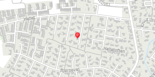 Trafikstøjkort på Hellet 21, 5700 Svendborg