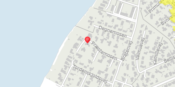 Trafikstøjkort på Præstemosen 21, 5700 Svendborg