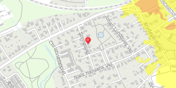 Trafikstøjkort på Sonnesvej 13, 5700 Svendborg