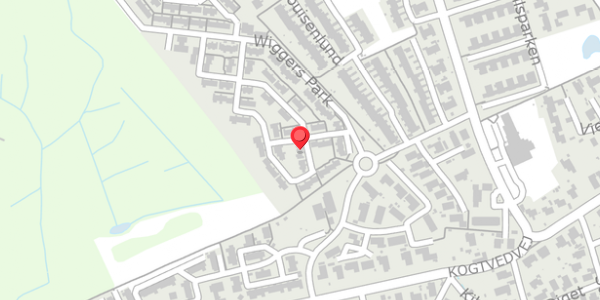Trafikstøjkort på Wiggers Park 21, 5700 Svendborg