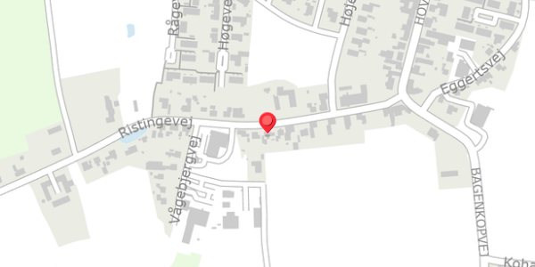 Trafikstøjkort på Ristingevej 21, 5932 Humble