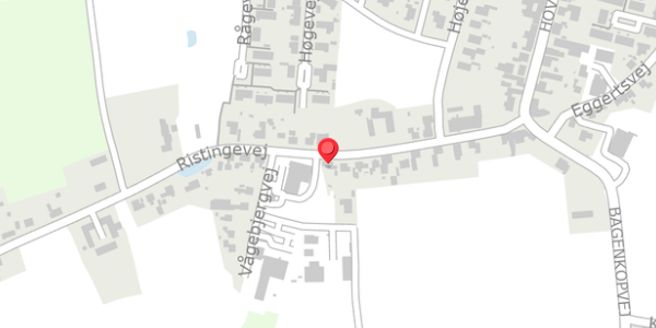 Trafikstøjkort på Ristingevej 25, 5932 Humble