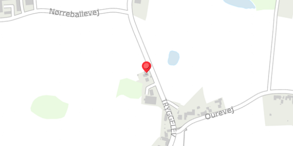 Trafikstøjkort på Tryggelev 2, 5932 Humble