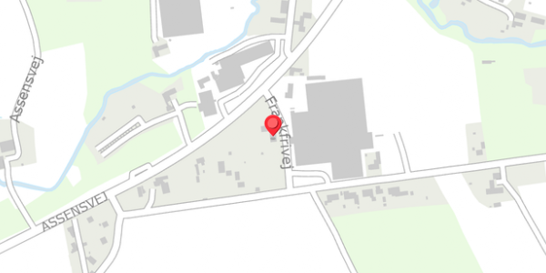 Trafikstøjkort på Frankfrivej 1, . , 5690 Tommerup